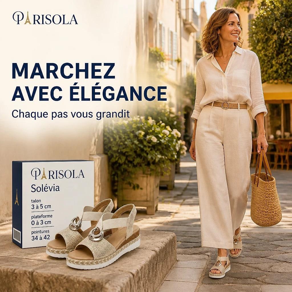 Solévia – Sandales Femme Compensées