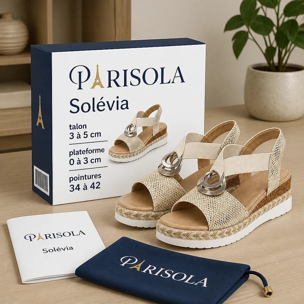 Solévia – Sandales Femme Compensées