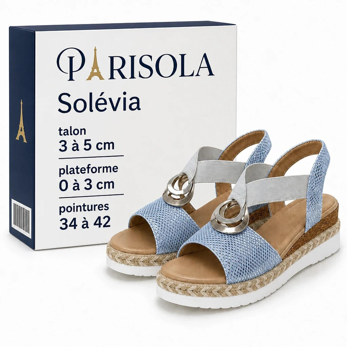 Solévia – Sandales Femme Compensées