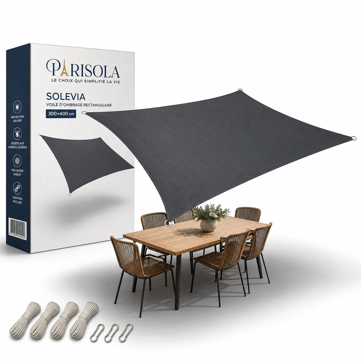 Solevia – Voile d’Ombrage Rectangulaire