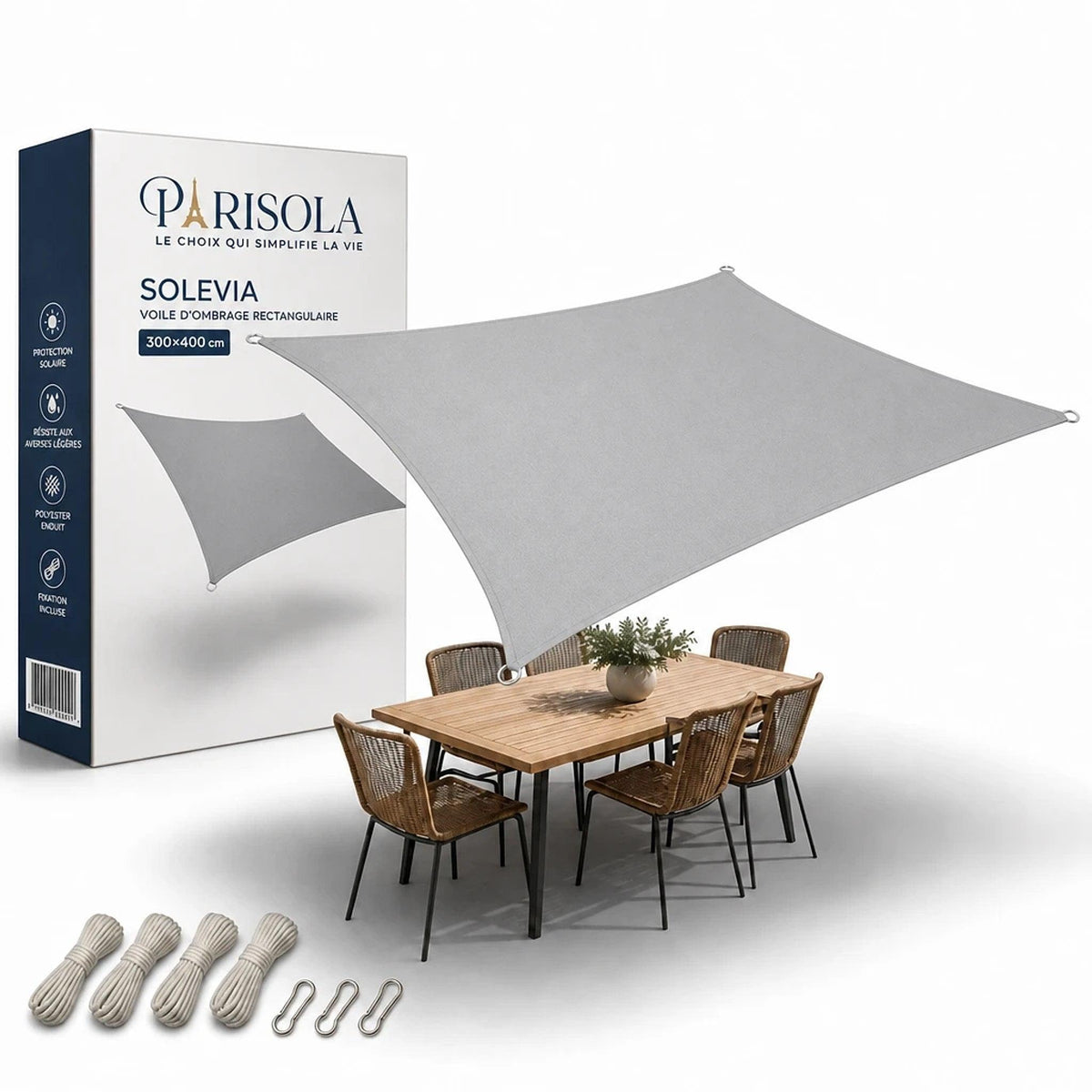 Solevia – Voile d’Ombrage Rectangulaire