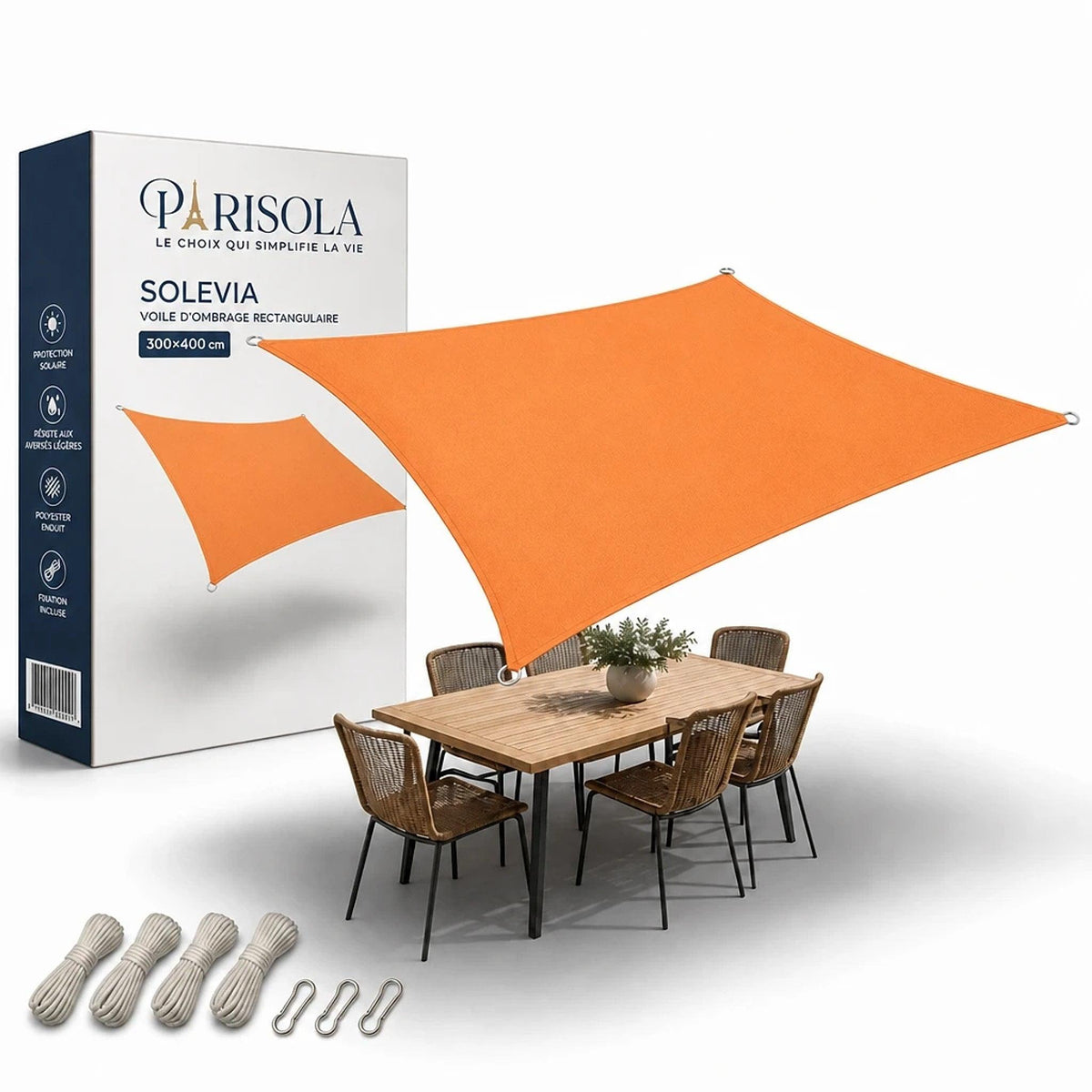 Solevia – Voile d’Ombrage Rectangulaire