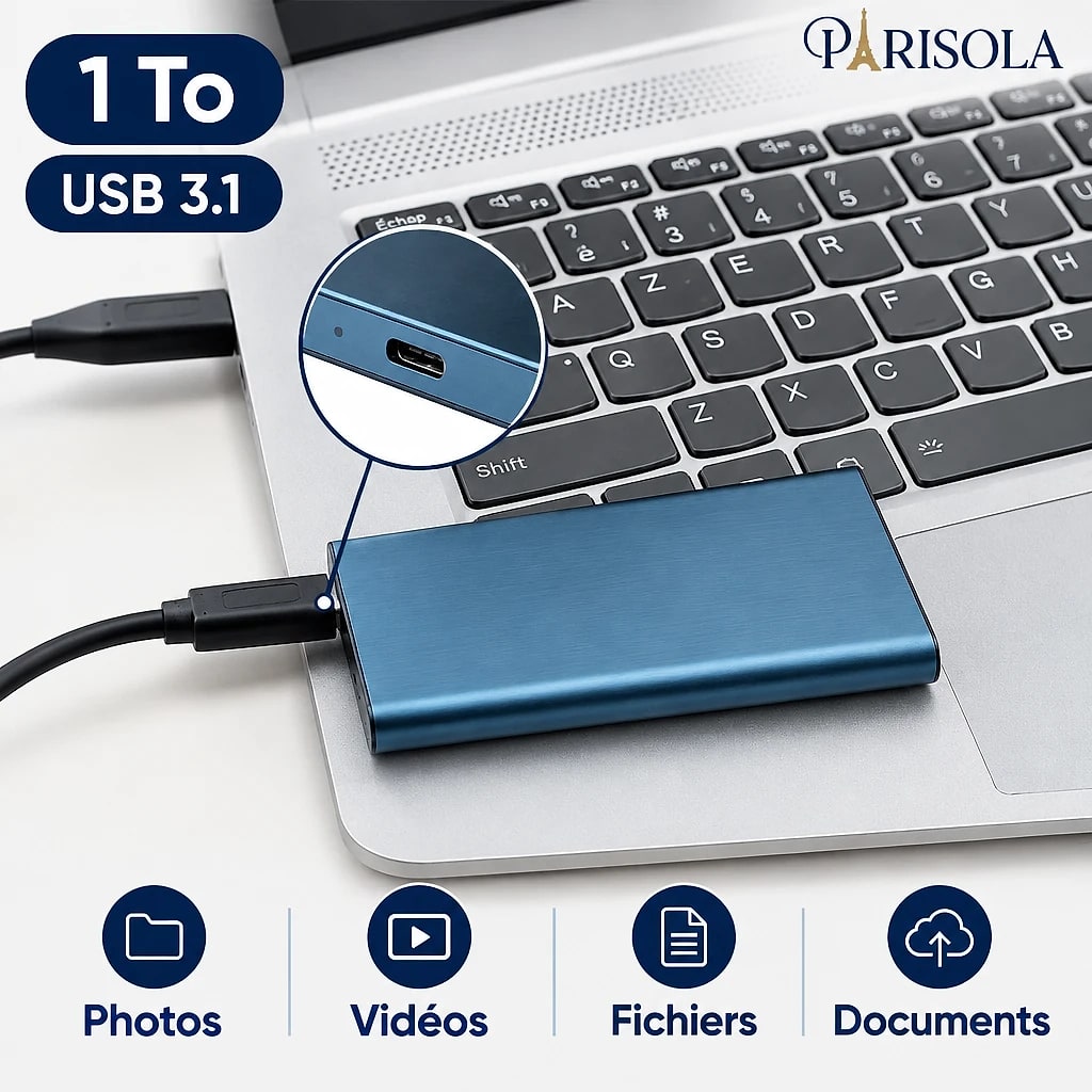 SSD Externe Ultra Rapide Portable