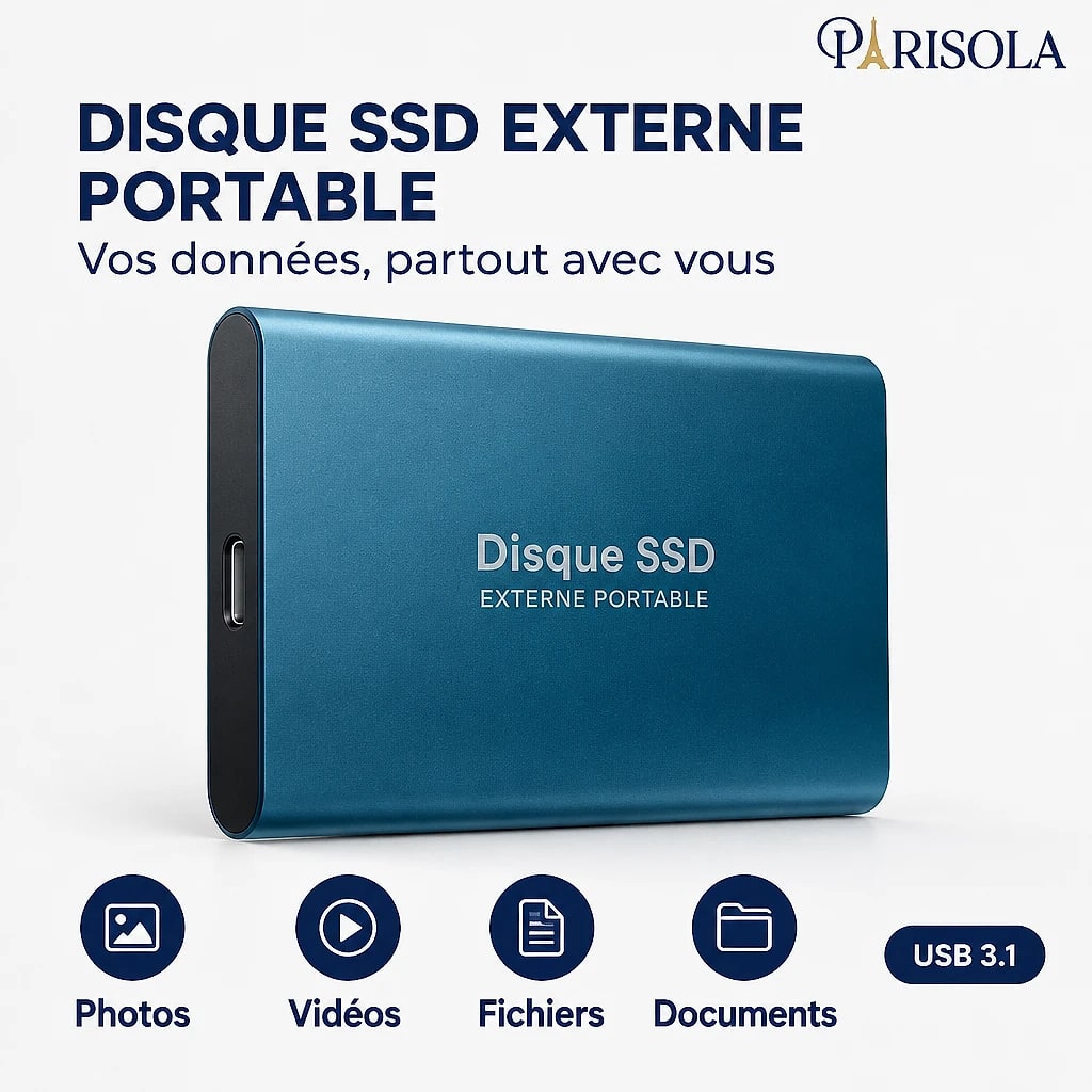 SSD Externe Ultra Rapide Portable