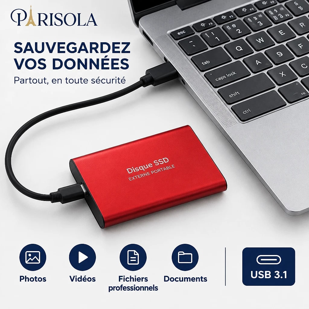SSD Externe Ultra Rapide Portable