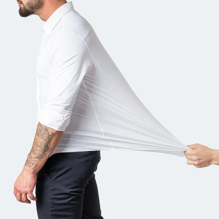 Chemise homme infroissable élastique coupe moderne