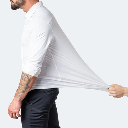 Chemise homme infroissable élastique coupe moderne