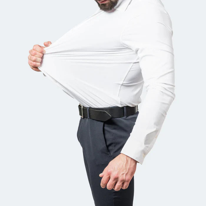 Chemise homme infroissable élastique coupe moderne