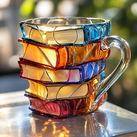 Tasse Résine Design Livre 3D