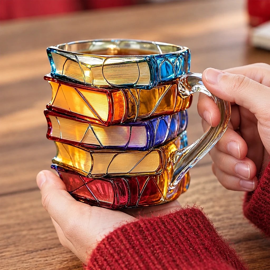 Tasse Résine Design Livre 3D