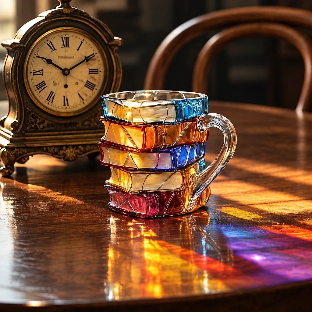 Tasse Résine Design Livre 3D