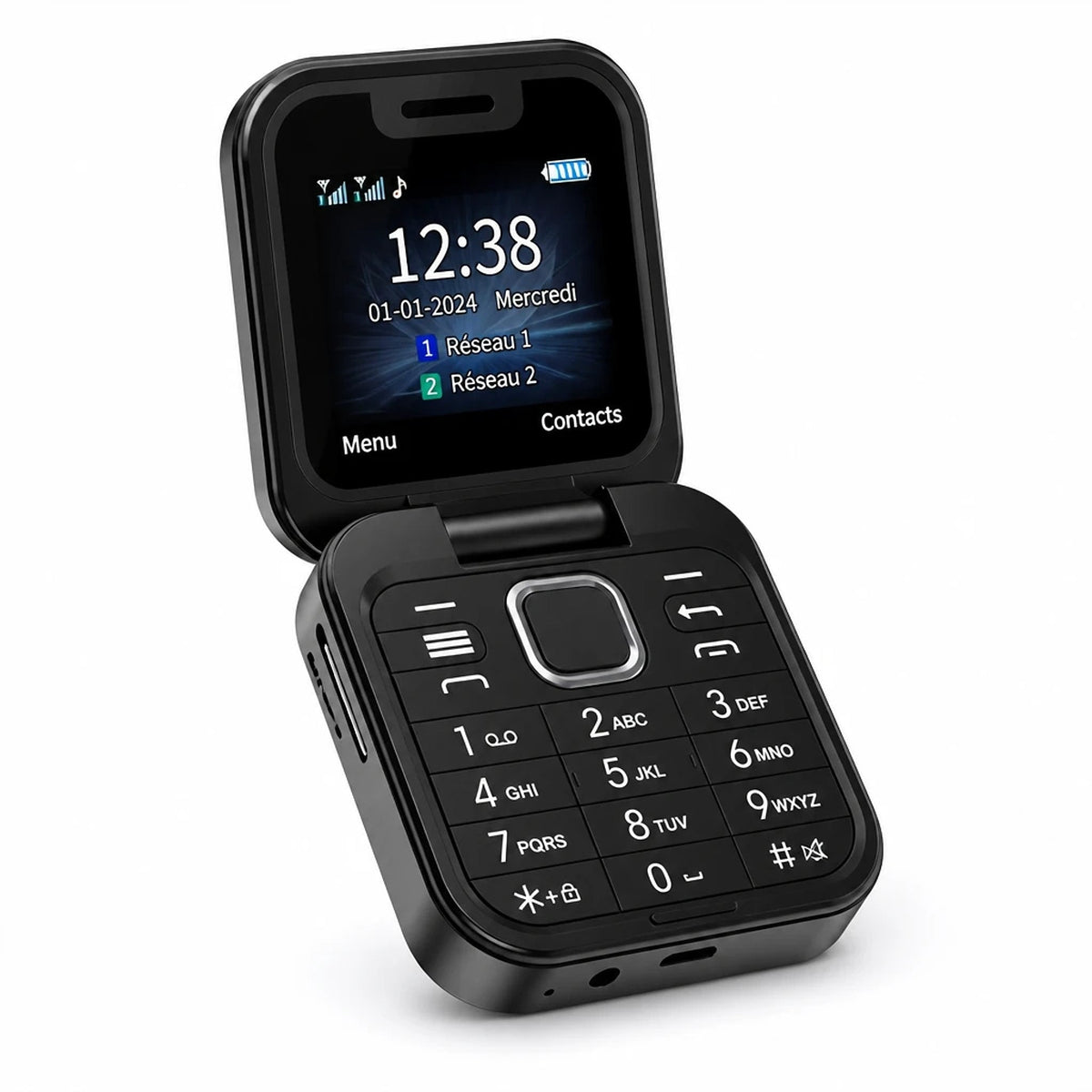 Téléphone Pliable Double SIM