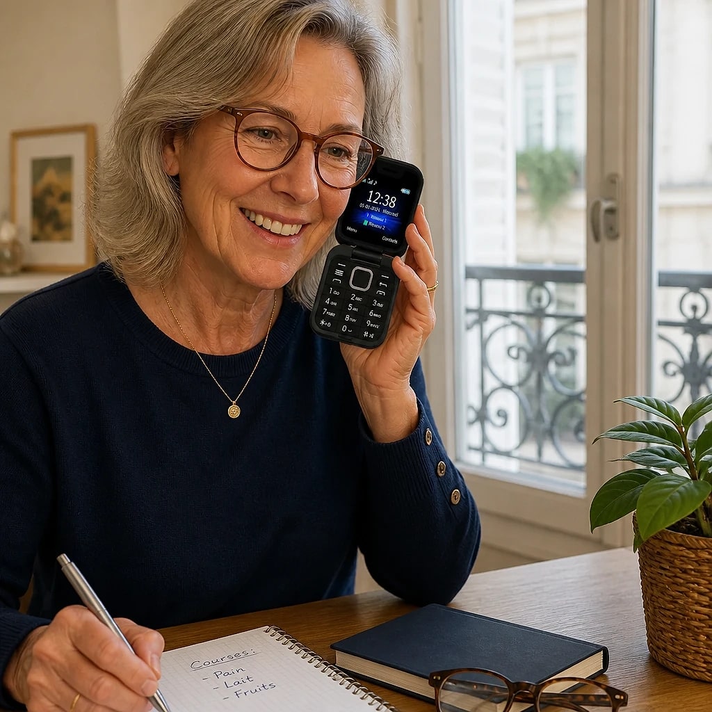 Téléphone Pliable Double SIM