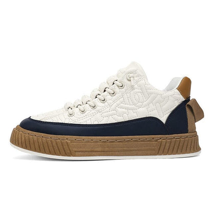 Baskets homme cuir synthétique décontractées semelle EVA caoutchouc