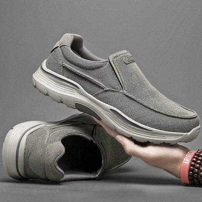 Baskets slip-on homme toile semelle EVA caoutchouc sans lacets