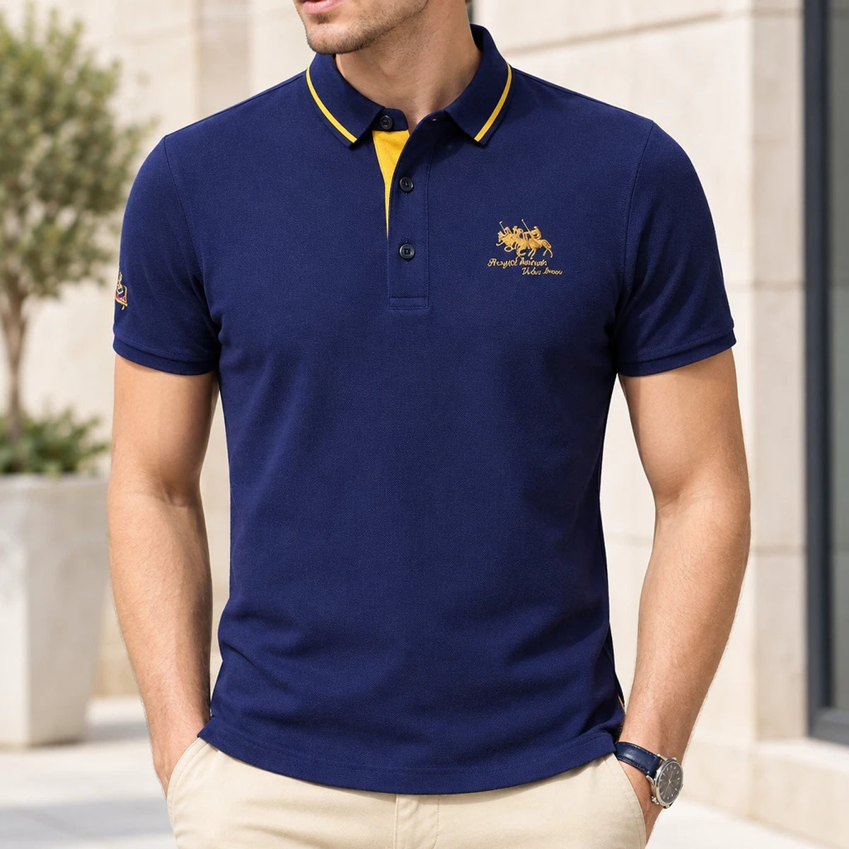 Theo – Polo Coton Col Bicolore