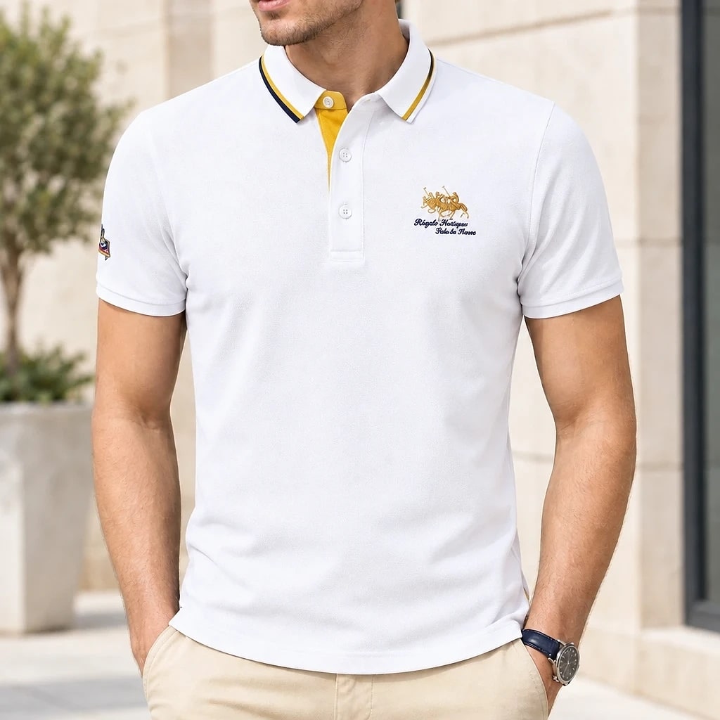 Theo – Polo Coton Col Bicolore