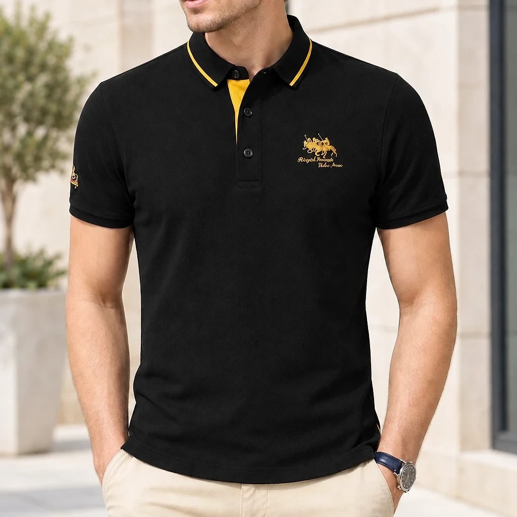 Theo – Polo Coton Col Bicolore