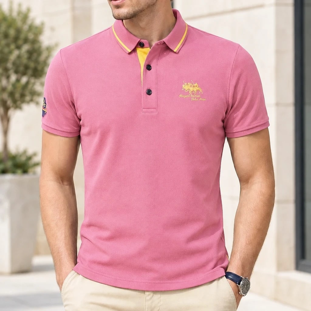 Theo – Polo Coton Col Bicolore