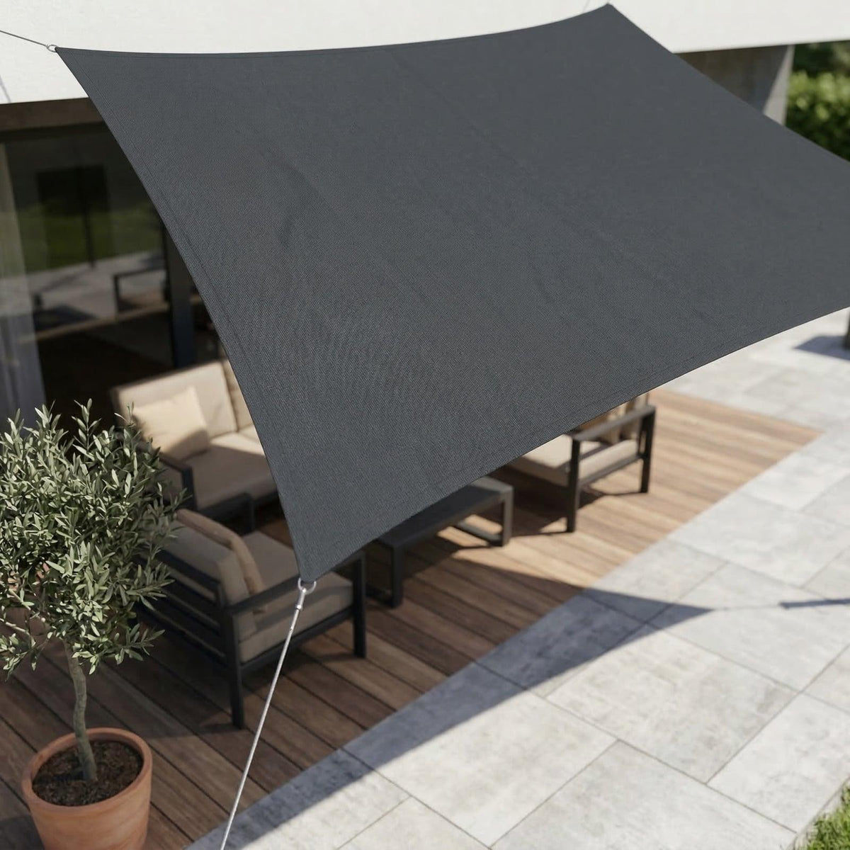 Toile d'Ombrage Rectangulaire Imperméable