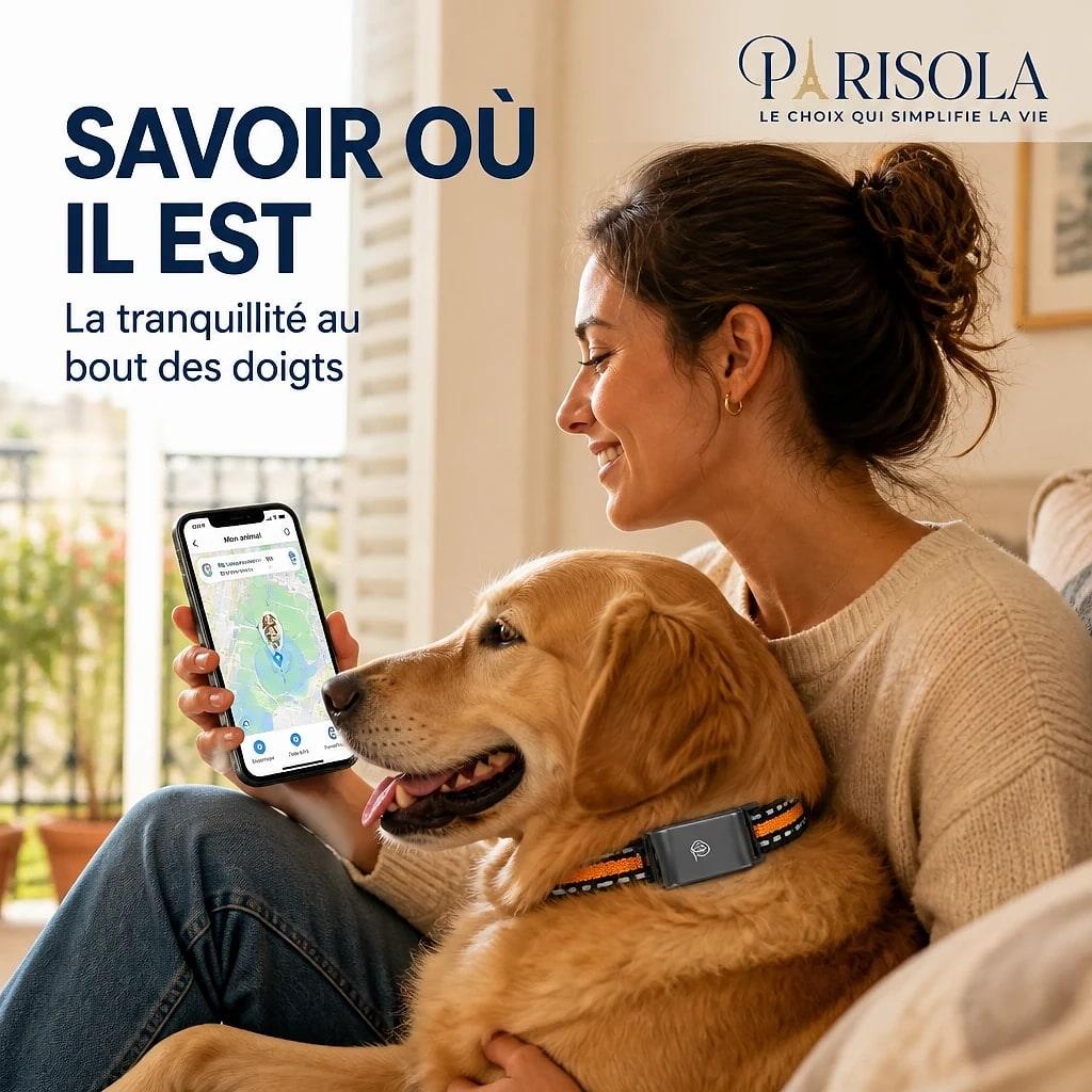 Traquelo – Collier GPS Chat
