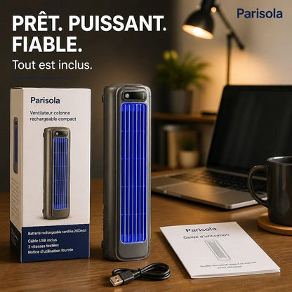 Ventilateur Colonne Rechargeable Compact