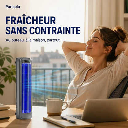 Ventilateur Colonne Rechargeable Compact