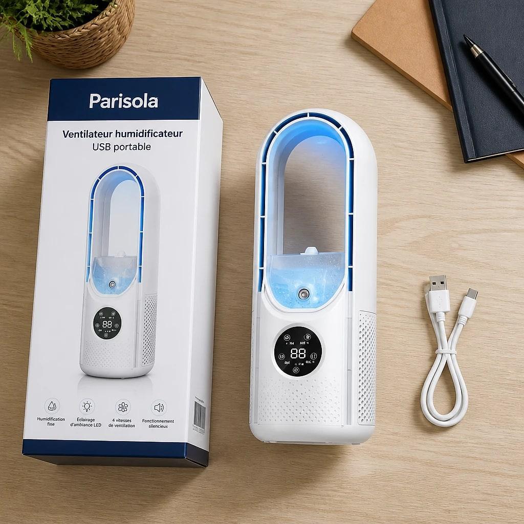 Ventilateur Sans Pale USB Humidificateur