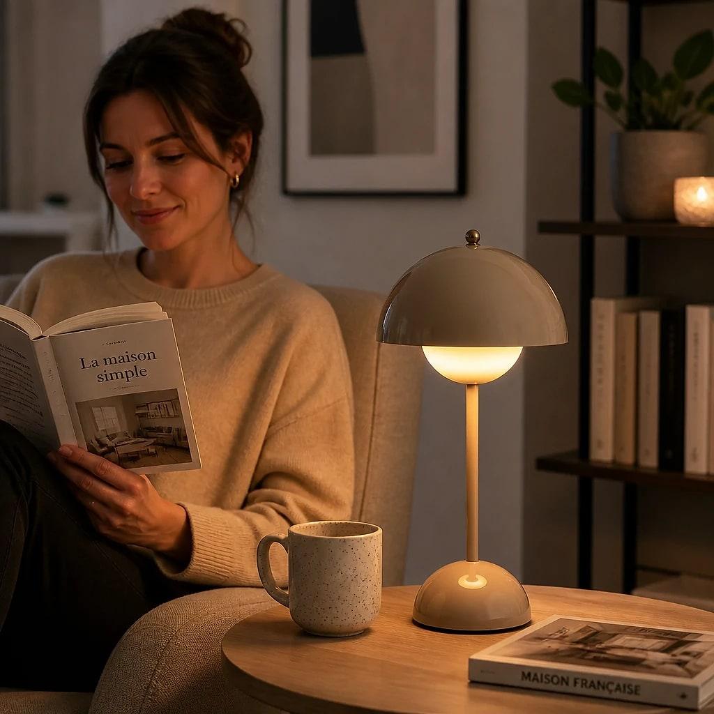 Véloria – Lampe de Chevet Sans Fil