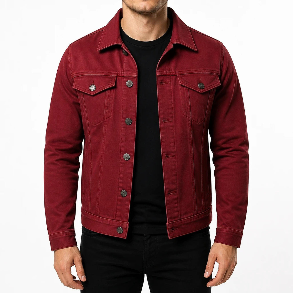 Veste en Jean Coupe Droite