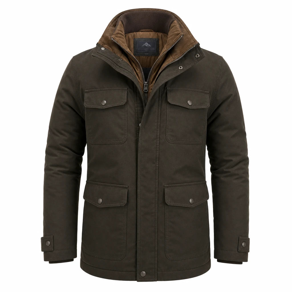 Veste homme classique hiver doublée chaleureuse