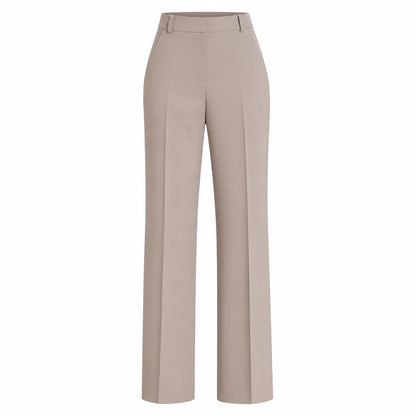Pantalon femme taille haute élégant confort