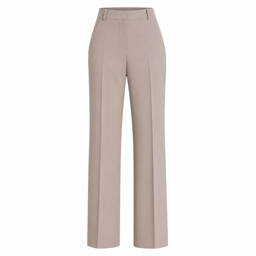Pantalon femme taille haute élégant confort
