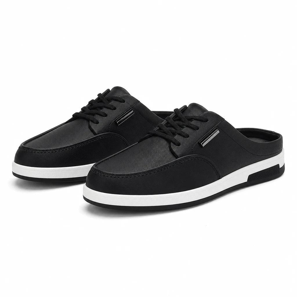 Baskets sans dossier homme cuir PU semelle EVA caoutchouc