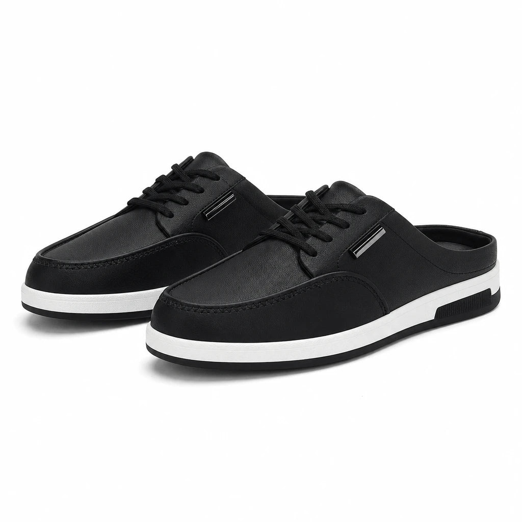 Baskets sans dossier homme cuir PU semelle EVA caoutchouc