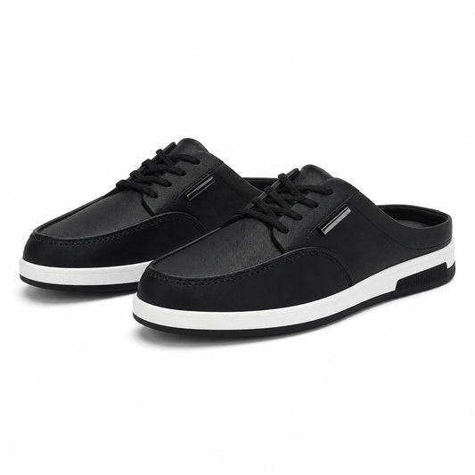 Baskets sans dossier homme cuir PU semelle EVA caoutchouc